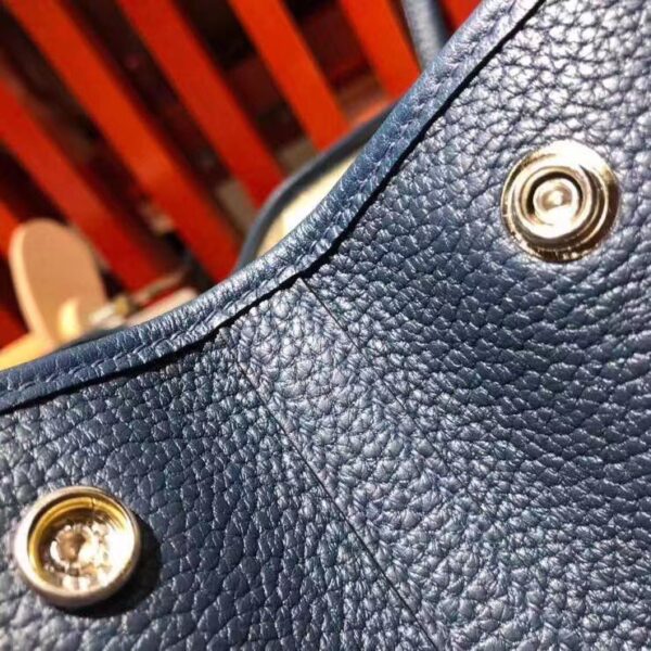 Hermes Garden Party 36 Navy Blue Leather - Image 5