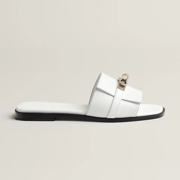 Hermes Giulia Sandal- Blanc