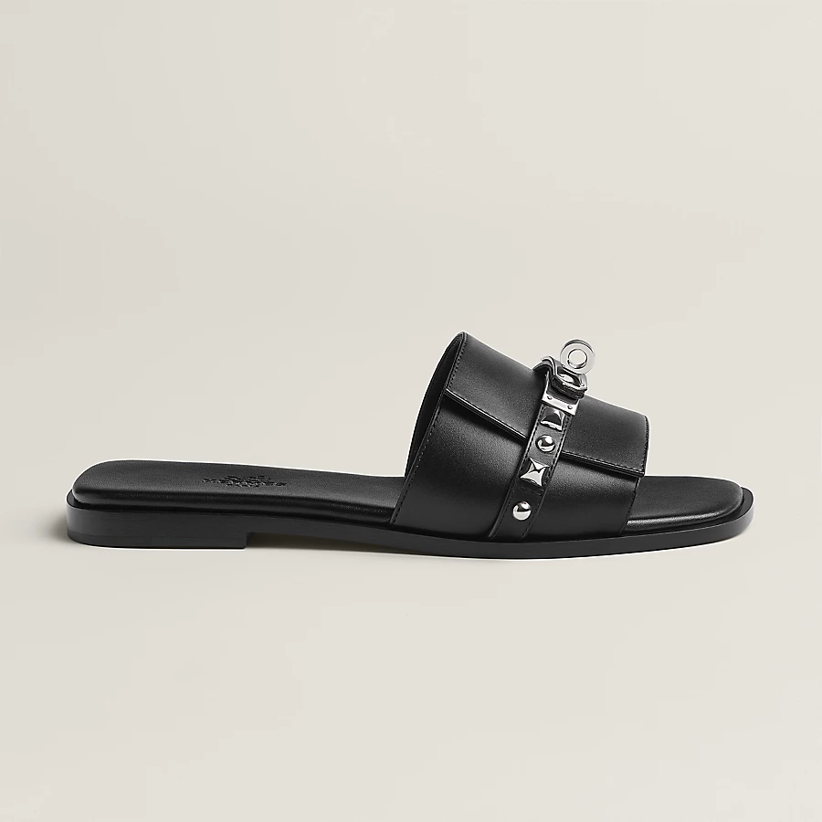 Hermes Giulia Sandal- Noir