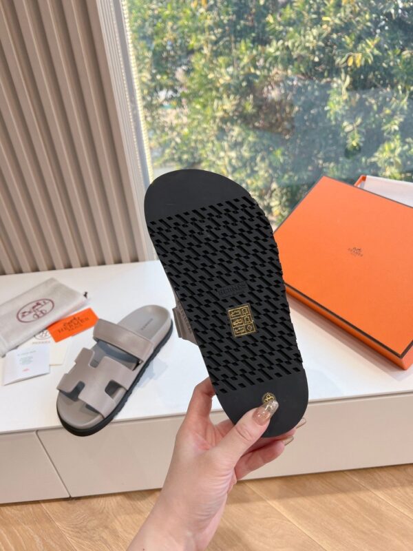 Hermes Grey Sandal - Image 5