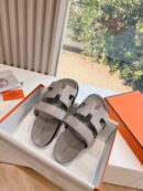 Hermes Grey Sandal