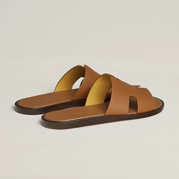 Hermes Izmir Sandal Men Shoes Gold - Image 3