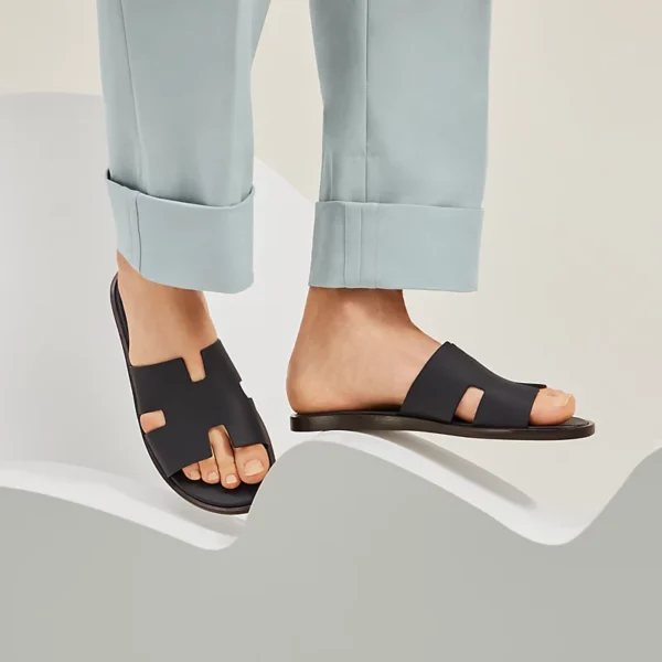 Hermes Izmir Sandal Men Shoes Marine - Image 5