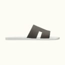 Hermes Izmir Sandal Men Shoes S2_Gris Fonce / Blanc