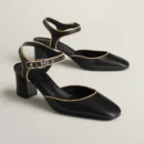 Hermes Kamilla 60 Pump - Noir/ Jaune Malawi