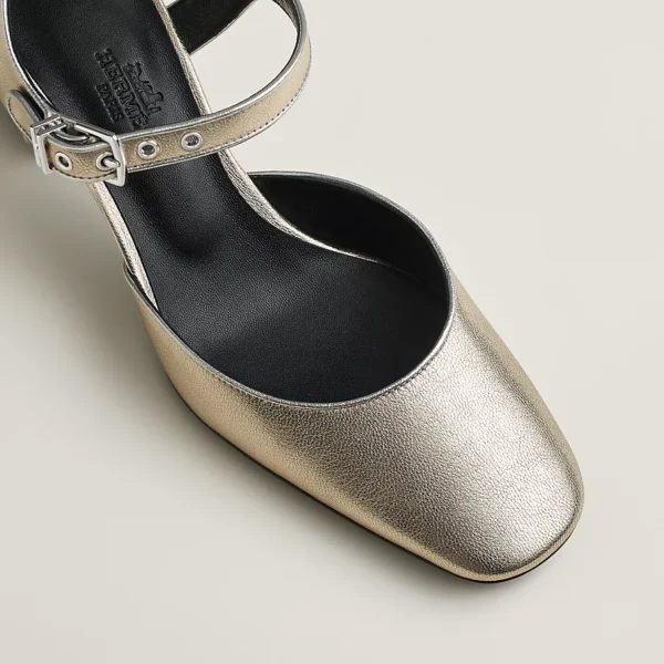Hermes Kamilla 60 Pump - Platine / Gris Argenté - Image 3