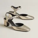Hermes Kamilla 60 Pump - Platine / Gris Argenté
