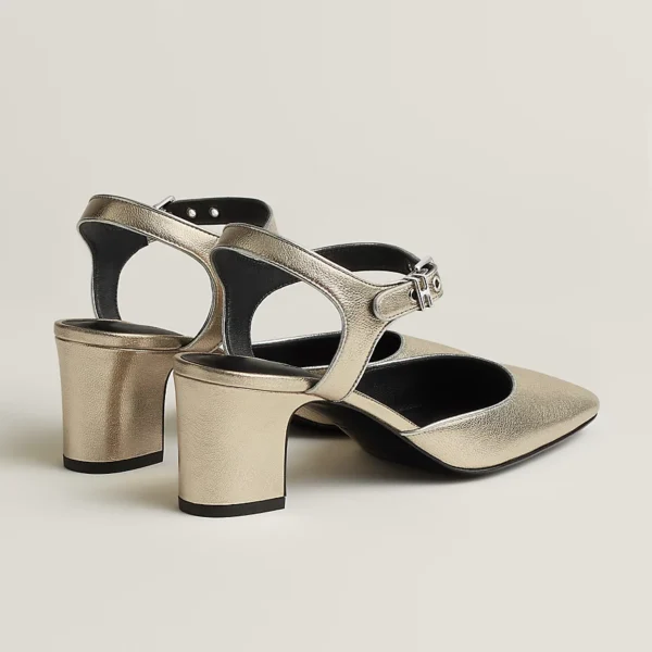 Hermes Kamilla 60 Pump - Platine / Gris Argenté - Image 4