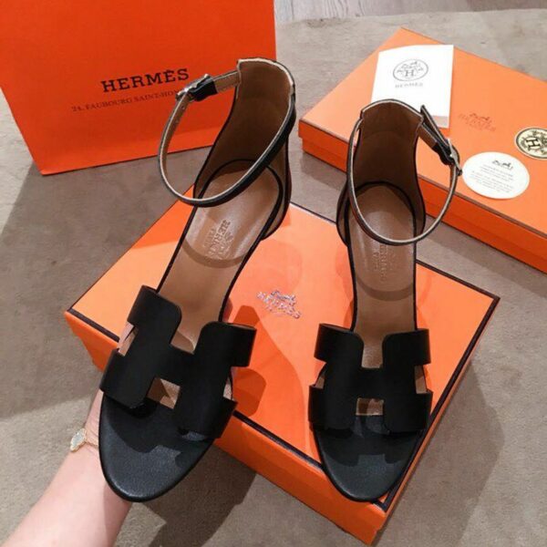 Hermes Legend SandalsSpring /Summer Collection, Noir - Image 6