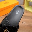 Hermes Men's Black Sandal