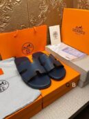 Hermes Men's Black Sandal