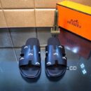 Hermes Men's Black Sandal