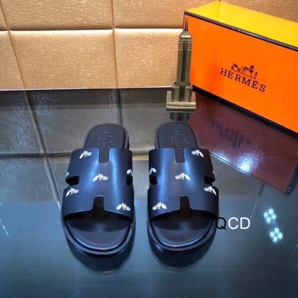 Hermes Men's Black Sandal - Image 2