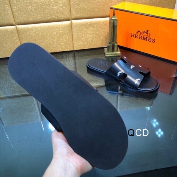 Hermes Men's Black Sandal - Image 6
