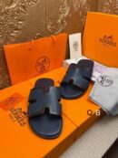 Hermes Men's Black Sandal