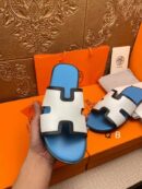 Hermes Men's Blue White Sandal