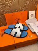 Hermes Men's Blue White Sandal