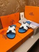 Hermes Men's Blue White Sandal