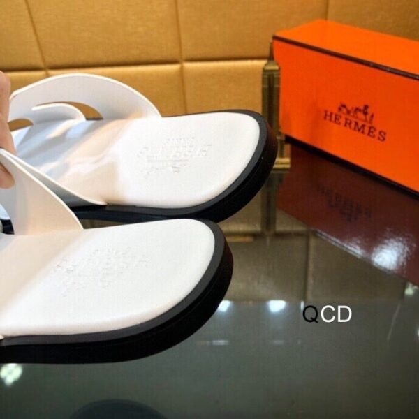 Hermes Men's White Sandal - Image 3