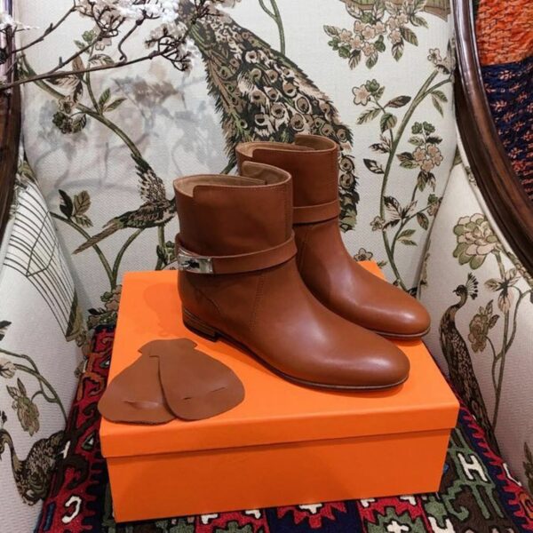 Hermes Neo Ankle BootsFall /Winter 2018 Collection, Cognac