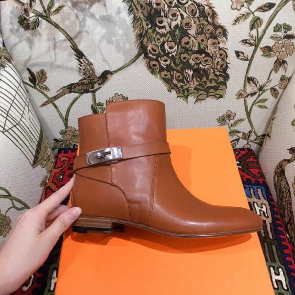 Hermes Neo Ankle BootsFall /Winter 2018 Collection, Cognac - Image 5