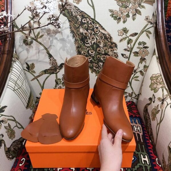 Hermes Neo Ankle BootsFall /Winter 2018 Collection, Cognac - Image 3