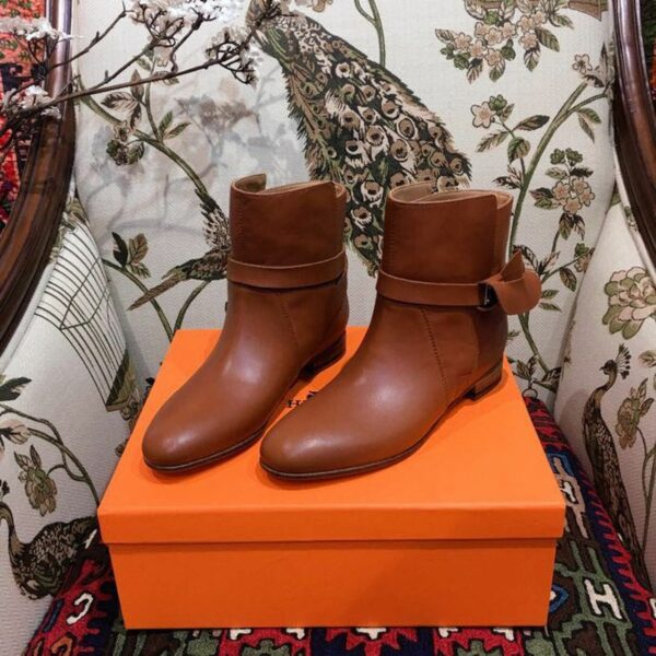 Hermes Neo Ankle BootsFall /Winter 2018 Collection, Cognac - Image 4