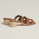 Hermes Oasis Sandal Gold Piqures Ecrues