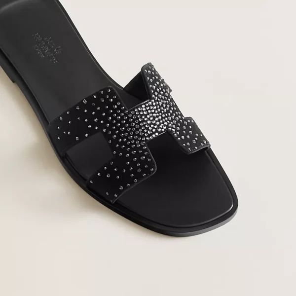 Hermes Oran Sandal Noir - Image 4