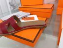 Hermes Oran Sandal Red