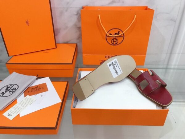 Hermes Oran Sandal Red - Image 2