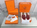 Hermes Oran Sandal Red