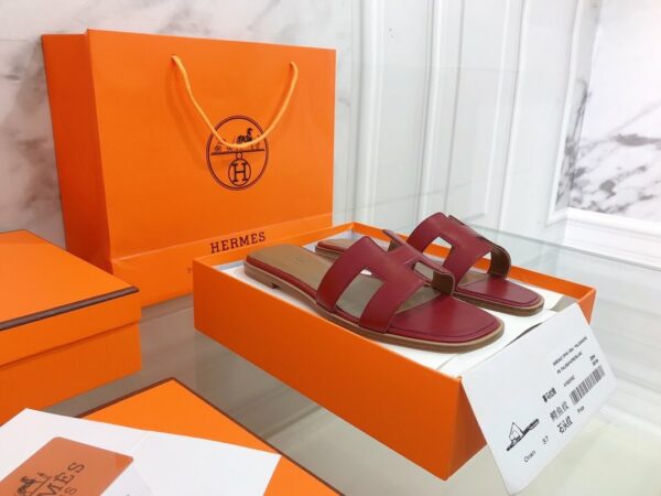 Hermes Oran Sandal Red - Image 6