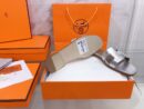 Hermes Oran Sandal Silver