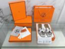 Hermes Oran Sandal Silver