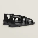 Hermes Santorini Sandal Noir