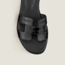 Hermes Santorini Sandal Noir