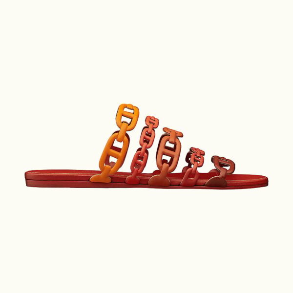 Hermes Thalassa Sandal Multicolore Terracotta - Image 4
