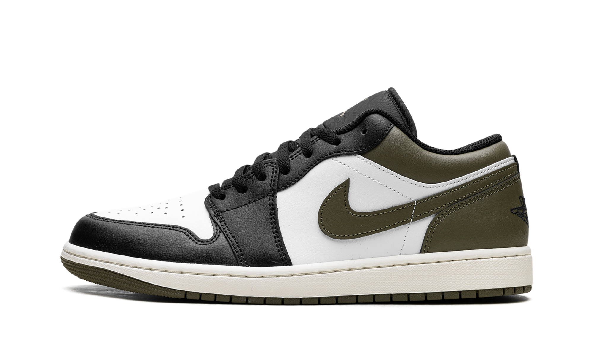 Jordan 1 Low "Black Toe Medium Olive"