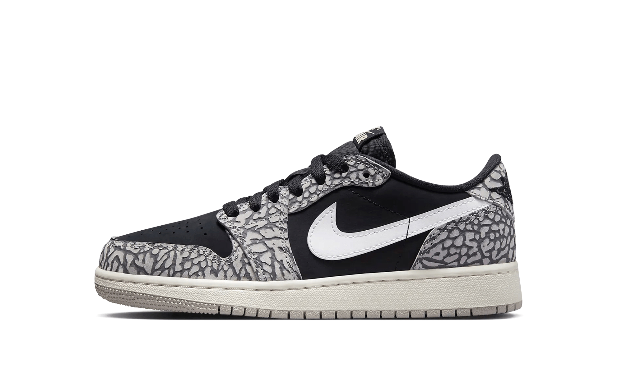 Jordan 1 Low GS "Elephant Print"