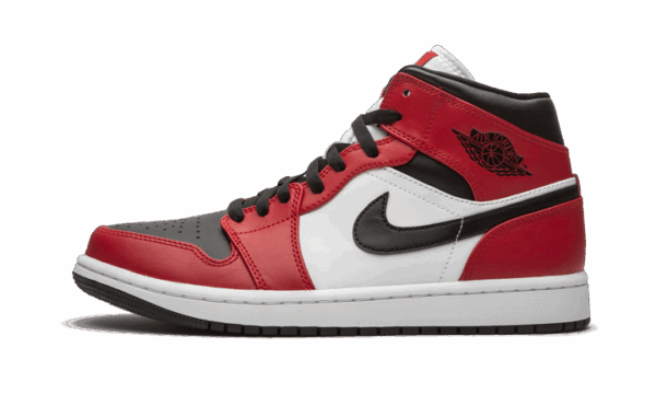 Jordan 1 Mid Chicago Black Toe 554724 - Image 3