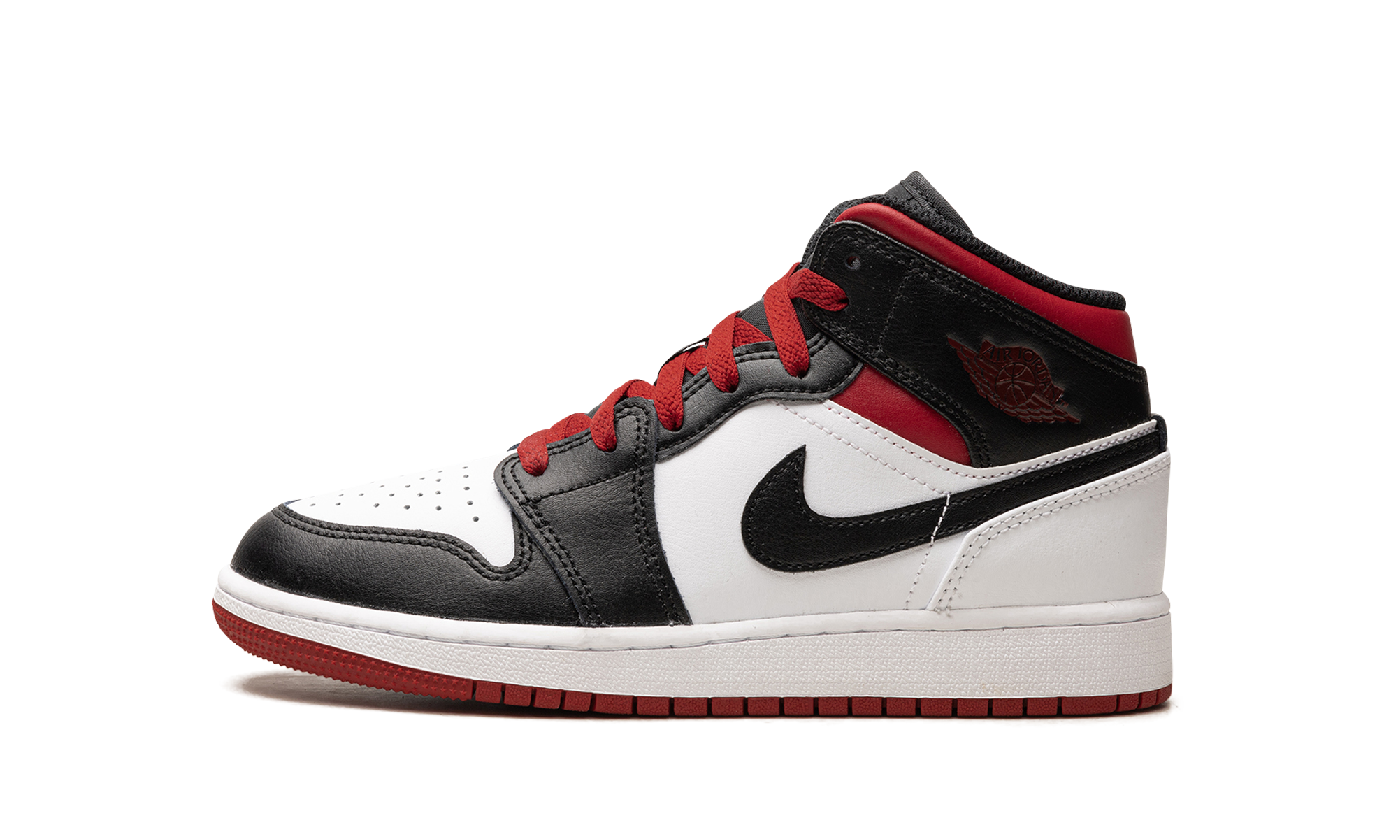 Jordan 1 Mid GS "Gym Red Black Toe"