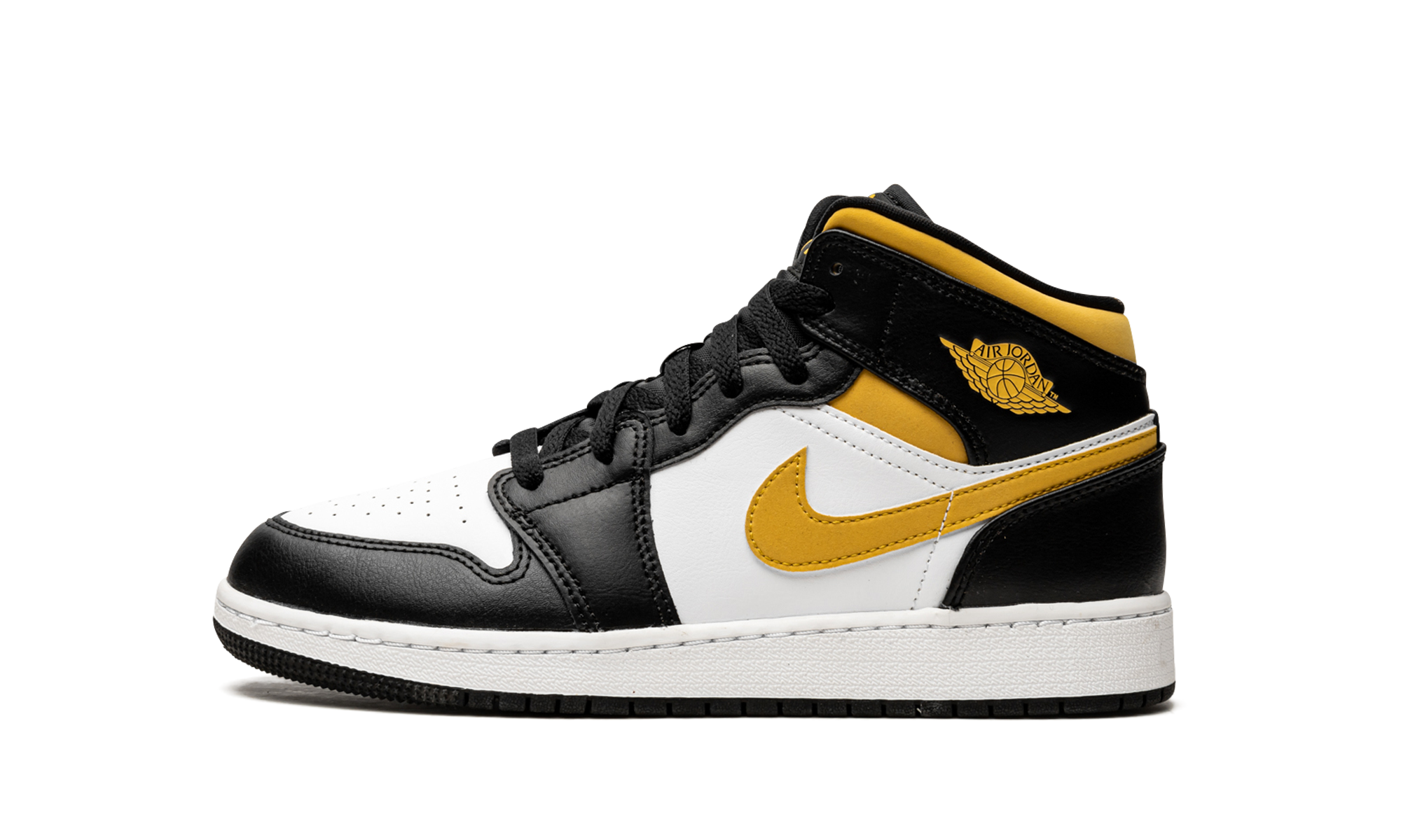 Jordan 1 Mid GS "Pollen / Black / White"