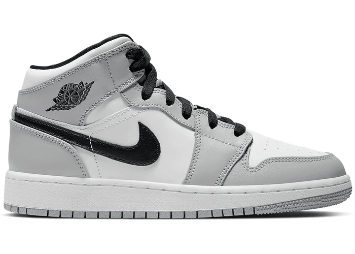 Jordan 1 Mid Light Smoke Grey Men's Size 7 - 12 US