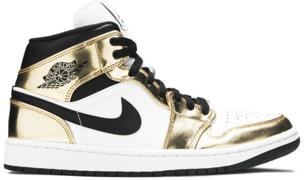 Jordan 1 Mid Metallic Gold - Image 3