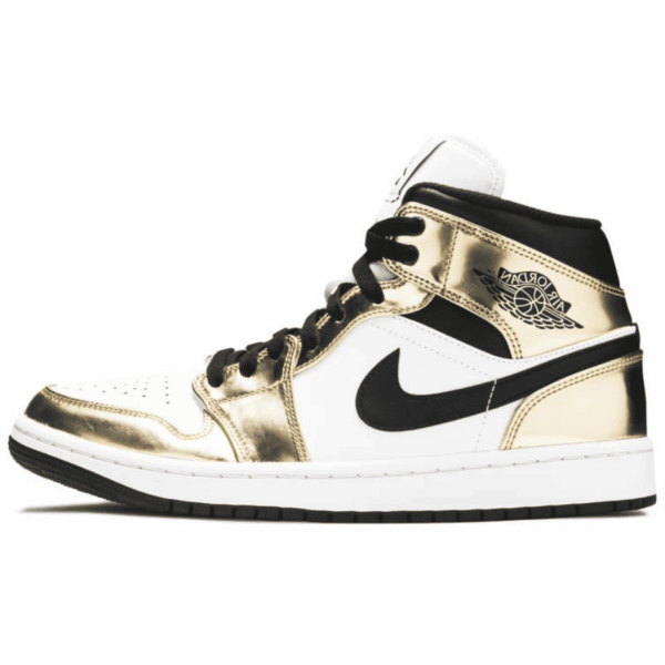 Jordan 1 Mid Metallic Gold - Image 4