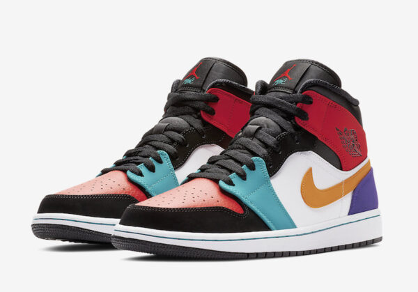 Jordan 1 Mid Multicolor 554724 - Image 3