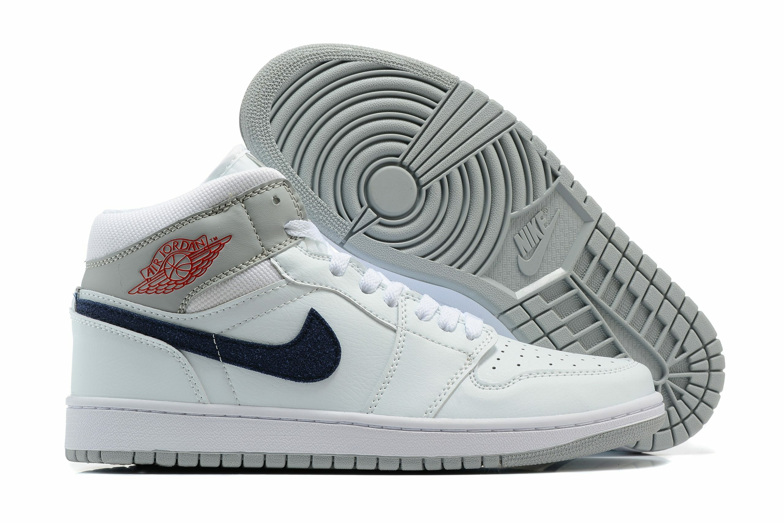 Jordan 1 Mid Paris White Men size 7 - 11 US, Women size 5.5 - 10 US