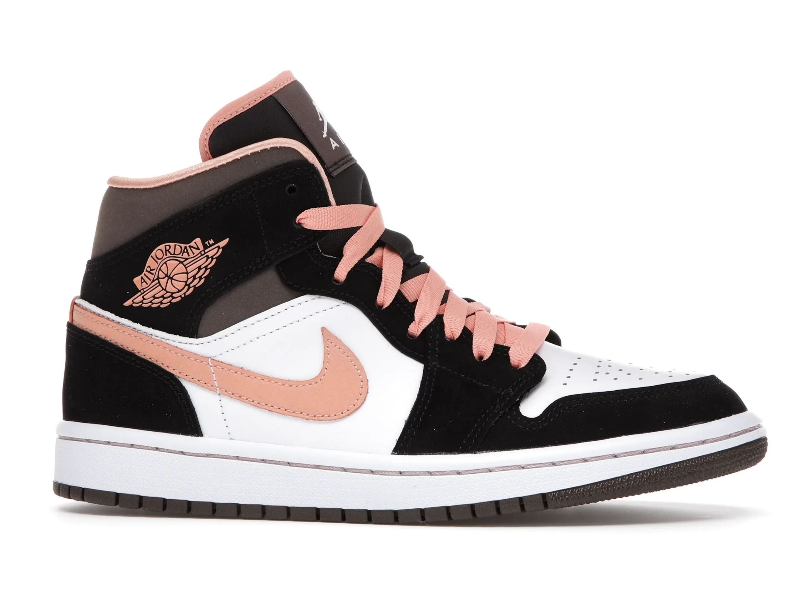 Jordan 1 Mid Peach Mocha Women Shoes