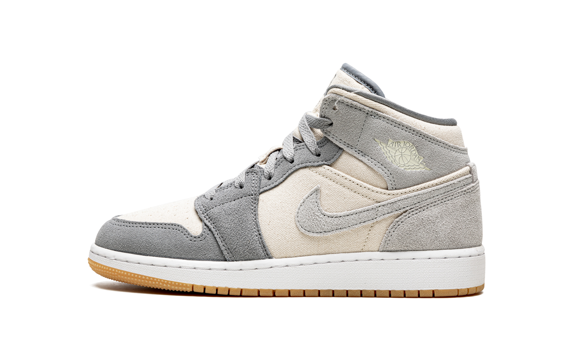 Jordan 1 Mid SE GS "Coconut Milk / Particle Grey"